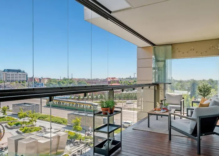 Apartment Modern With Sauna And Big Balcony Near Train Station *