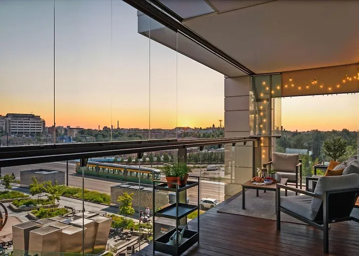 شقة Modern With Sauna And Big Balcony Near Train Station هلسنكي