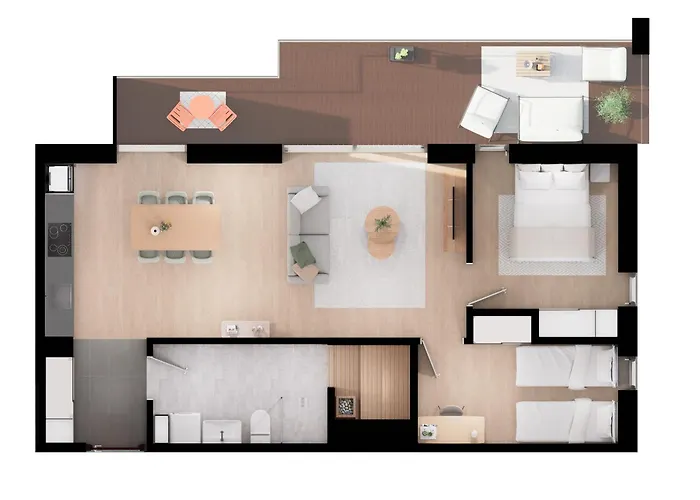 Modern With Sauna And Big Balcony Near Train Station Apartment Helsinki